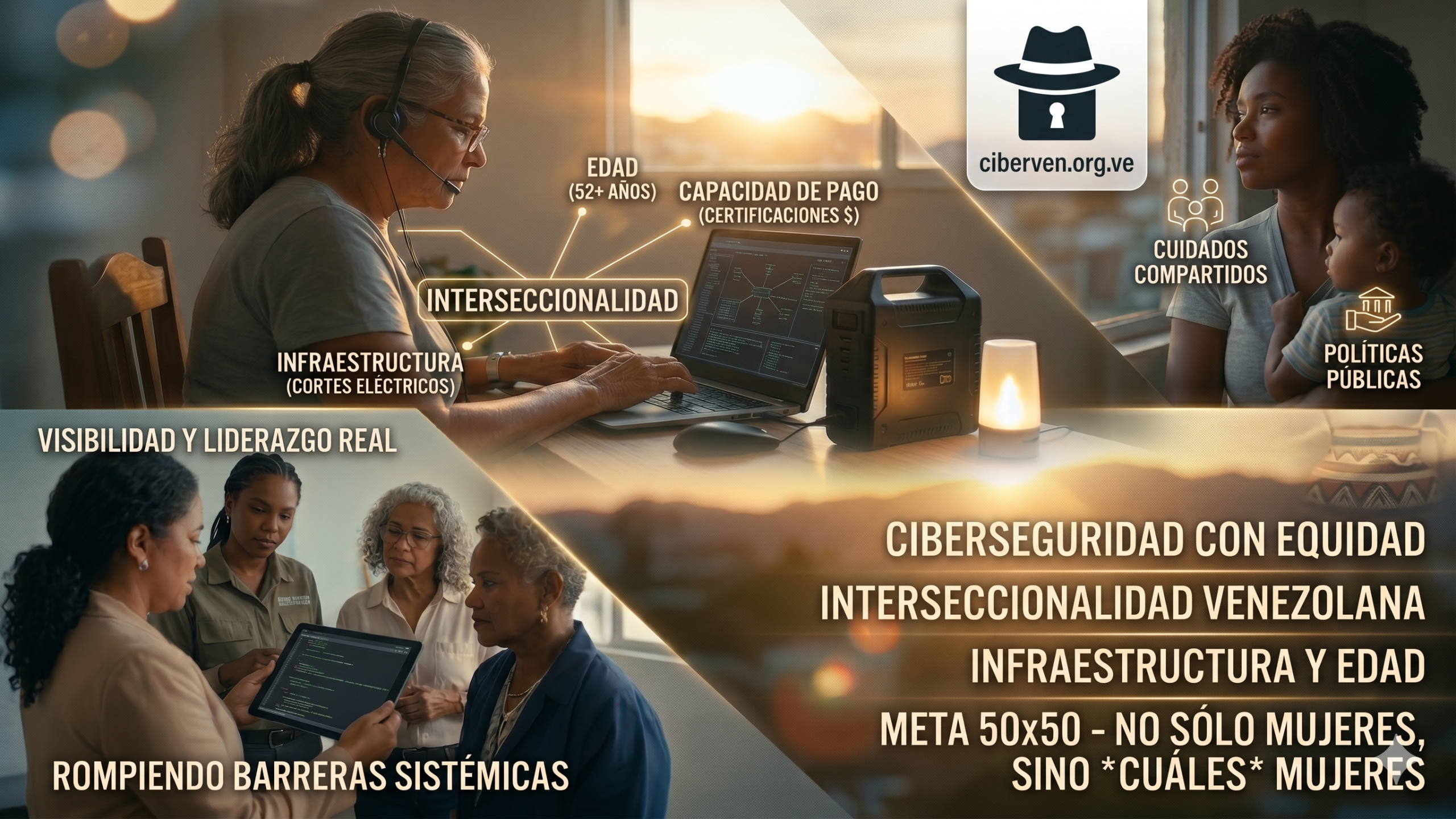 Ciberseguridad sin filtros: Más allá del 50×50, un análisis interseccional desde Venezuela